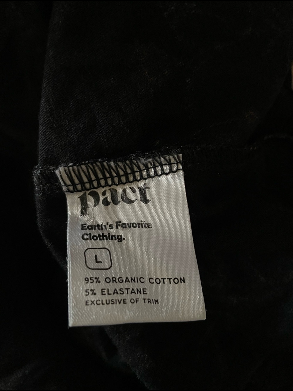 Pact Organic Cotton Whimsy Floral Fit Flare Dress Black Racerback L - Picture 12 of 12